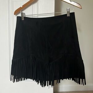 Black Suede Skirt